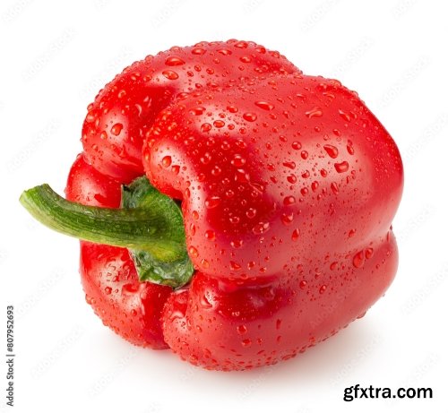 Bell Pepper Isolated On A White Background 13xJPEG