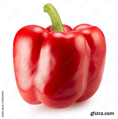 Bell Pepper Isolated On A White Background 13xJPEG