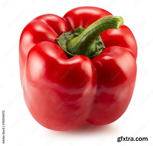 Bell Pepper Isolated On A White Background 13xJPEG