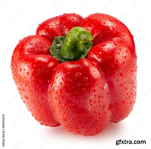 Bell Pepper Isolated On A White Background 13xJPEG