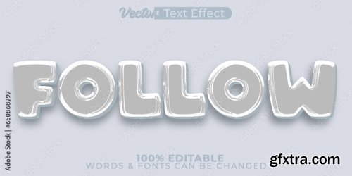 Vector Text Effect Editable Alphabet 20 20xAI