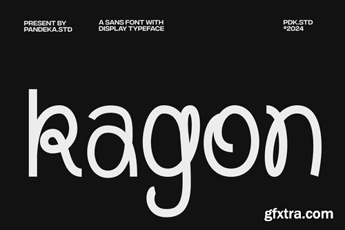 Kagon - Modern Experimental Logo Font JPALNH5