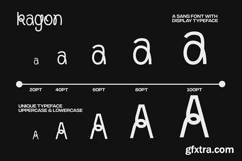 Kagon - Modern Experimental Logo Font JPALNH5