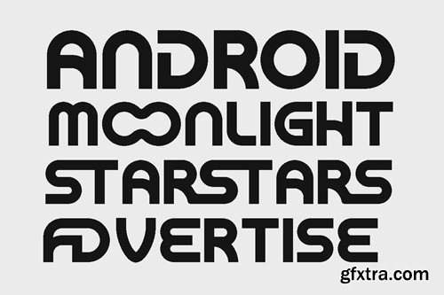 Moonet - Futuristic Modern Font HZW48BY