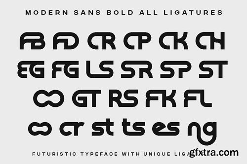 Moonet - Futuristic Modern Font HZW48BY