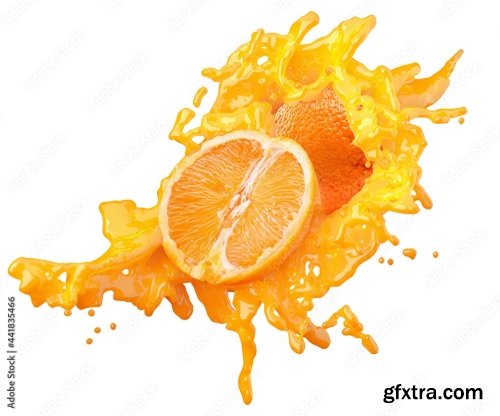 Orange Isolated On A White Background 3 25xJPEG