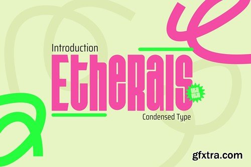 Etherals Condensed Type Font 3F5BQYB