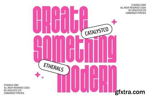 Etherals Condensed Type Font 3F5BQYB