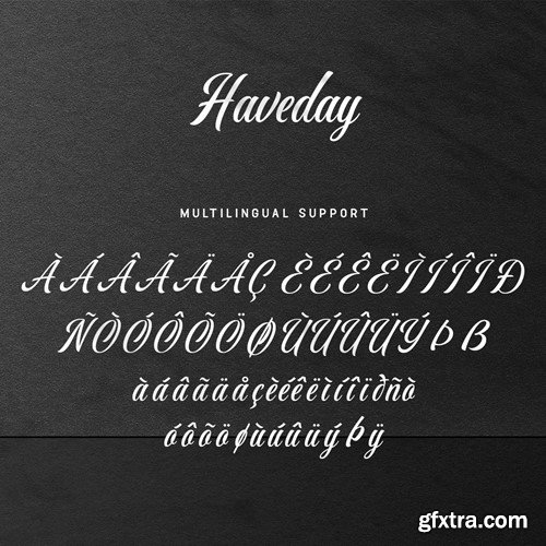 Haveday - Script Font AK7GF3V