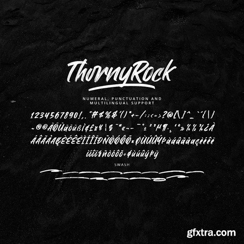 Thorny Rock - Handwritten Brush Font FPK3EFJ