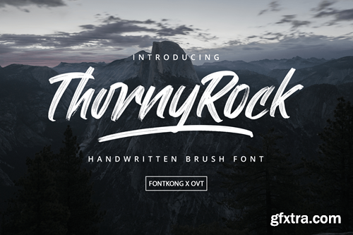 Thorny Rock - Handwritten Brush Font FPK3EFJ