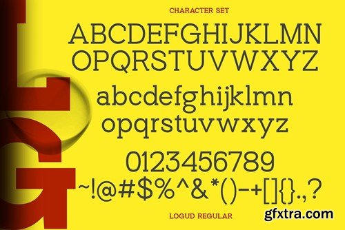 Logud - Slab Serif Family 18 Fonts 9QUMYKY
