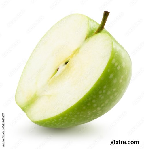 Green Apple Isolated On A White Background 17xJPEG