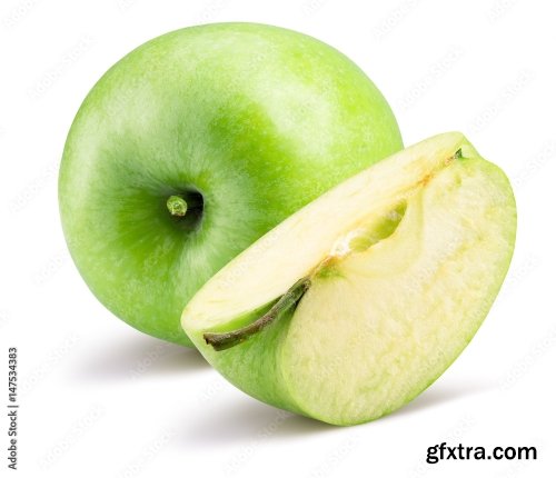 Green Apple Isolated On A White Background 17xJPEG