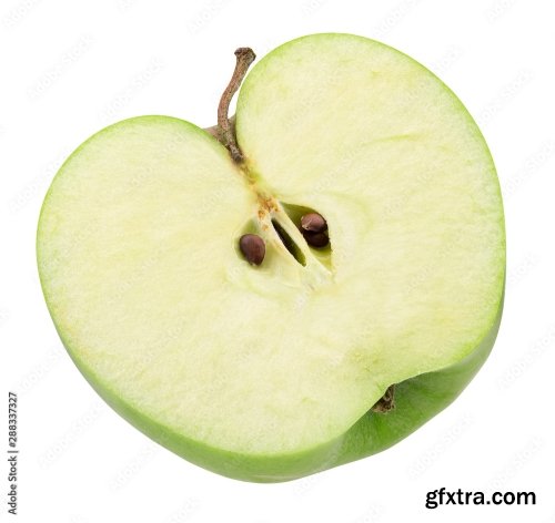 Green Apple Isolated On A White Background 17xJPEG