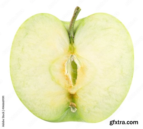 Green Apple Isolated On A White Background 17xJPEG