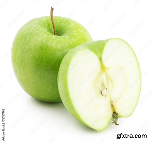 Green Apple Isolated On A White Background 17xJPEG