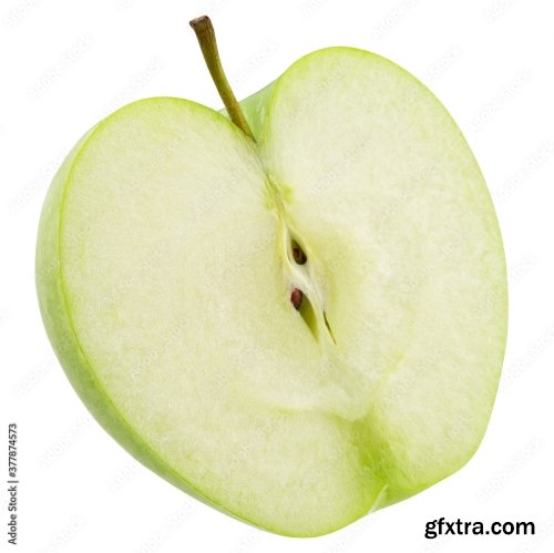 Green Apple Isolated On A White Background 17xJPEG