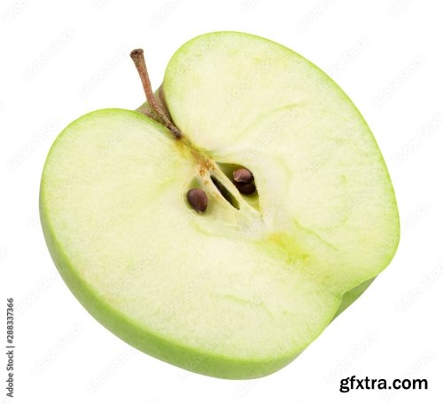 Green Apple Isolated On A White Background 17xJPEG