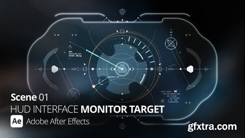 Videohive HUD Interface Monitor Target 01 Ae 52688458