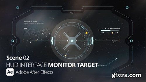 Videohive HUD Interface Monitor Target 02 Ae 52690761