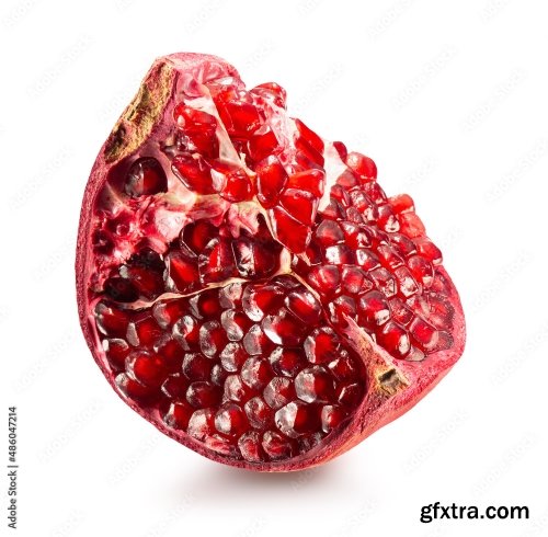 Pomegranate Isolated On A White Background 6 18xJPEG