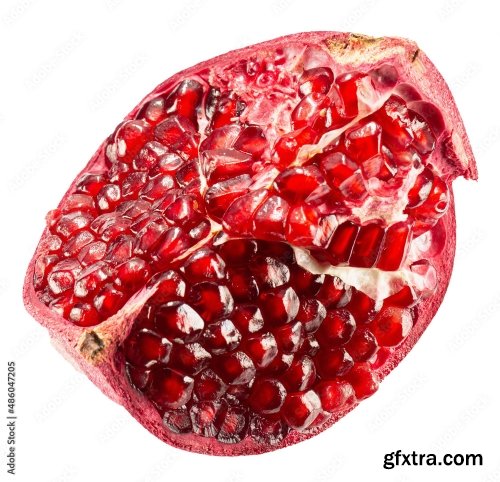 Pomegranate Isolated On A White Background 6 18xJPEG