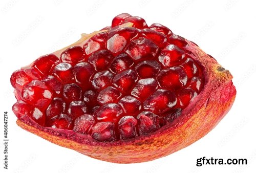 Pomegranate Isolated On A White Background 6 18xJPEG