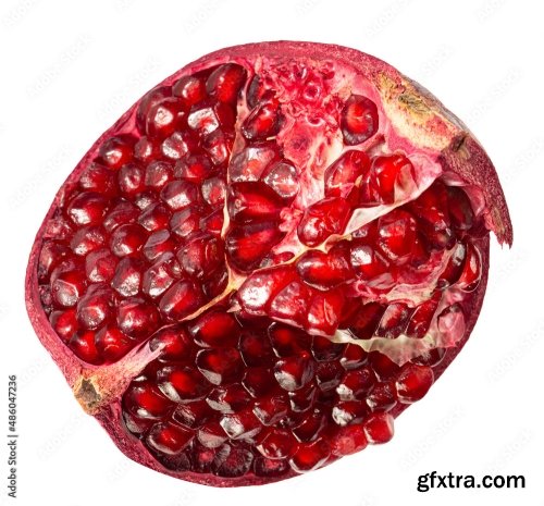 Pomegranate Isolated On A White Background 6 18xJPEG