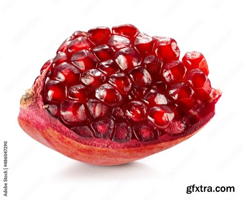 Pomegranate Isolated On A White Background 6 18xJPEG