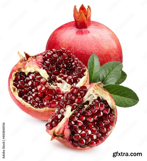 Pomegranate Isolated On A White Background 6 18xJPEG