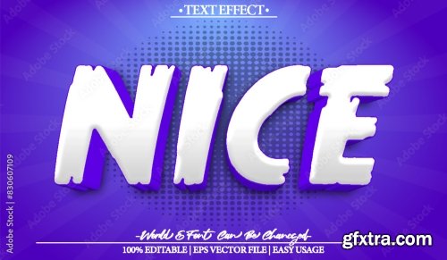 Vector Text Effect Editable Alphabet 34 25xAI