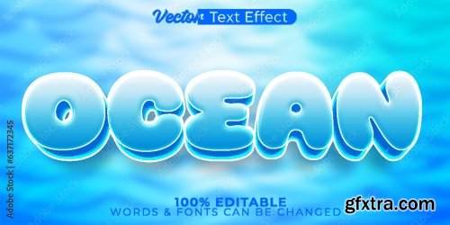 Vector Text Effect Editable Alphabet 34 25xAI