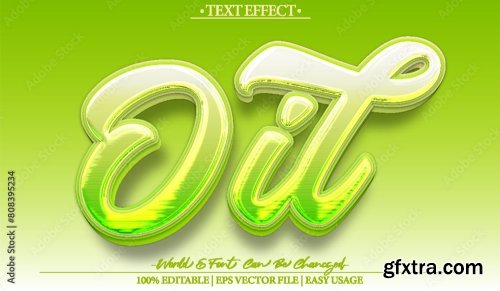 Vector Text Effect Editable Alphabet 34 25xAI