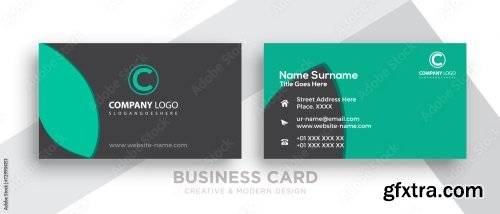 Creative And Clean Double Sided Business Card Template 10xAI