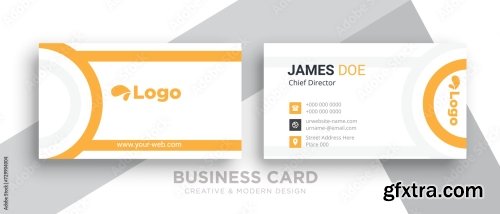 Creative And Clean Double Sided Business Card Template 10xAI