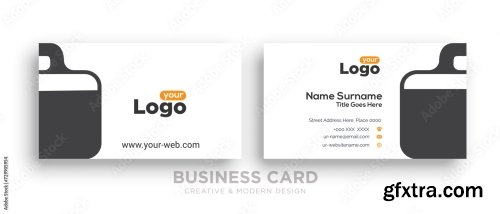 Creative And Clean Double Sided Business Card Template 10xAI