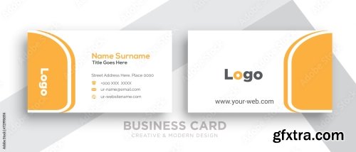 Creative And Clean Double Sided Business Card Template 10xAI