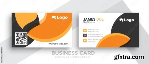 Creative And Clean Double Sided Business Card Template 10xAI