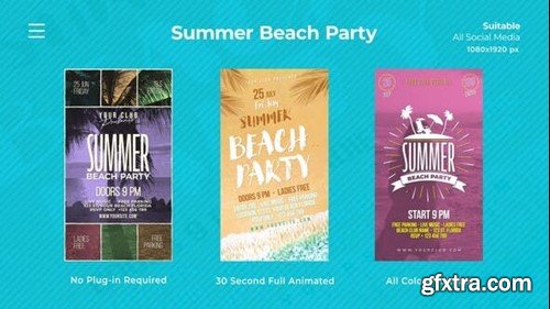 Videohive Summer Beach Party Instagram Reels 52667380