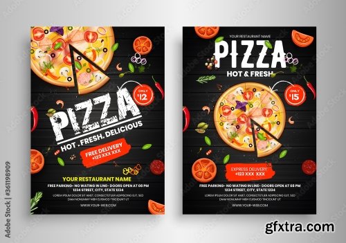 Fast Food Flyer Design Template 2 17xAI