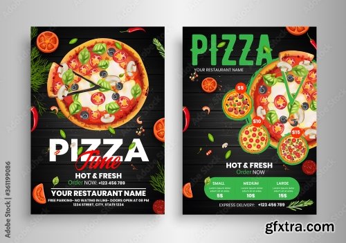 Fast Food Flyer Design Template 2 17xAI