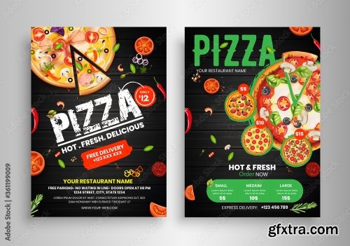 Fast Food Flyer Design Template 2 17xAI