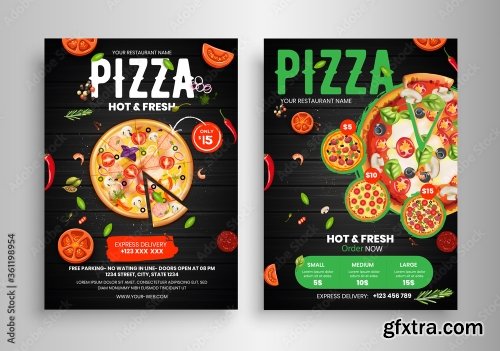 Fast Food Flyer Design Template 2 17xAI