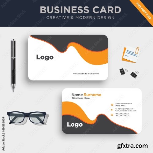 Creative And Clean Double Sided Business Card Template 3 20xAI