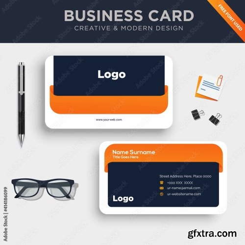 Creative And Clean Double Sided Business Card Template 3 20xAI