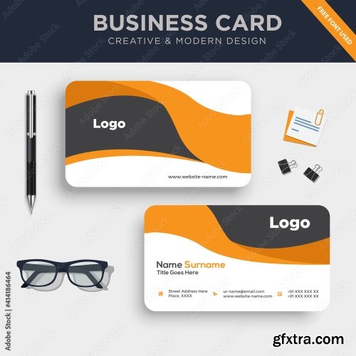 Creative And Clean Double Sided Business Card Template 3 20xAI