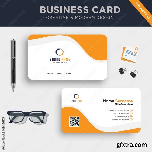 Creative And Clean Double Sided Business Card Template 3 20xAI