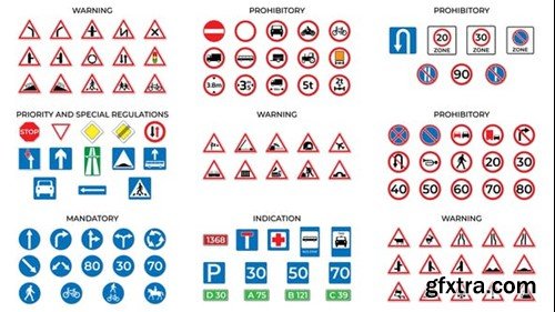 Videohive Animated Road Signs 52685972