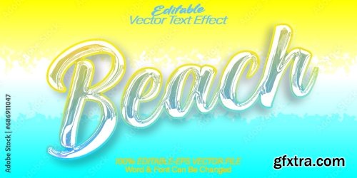 Vector Text Effect Editable Alphabet 4 20xAI